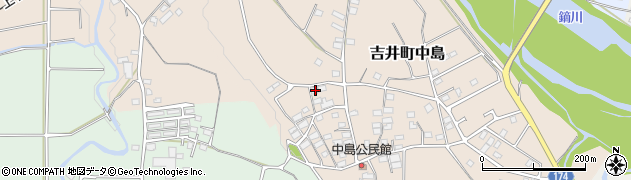 群馬県高崎市吉井町中島214周辺の地図