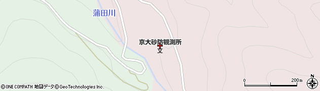 京都大学　防災研究所附属穂高砂防観測所周辺の地図