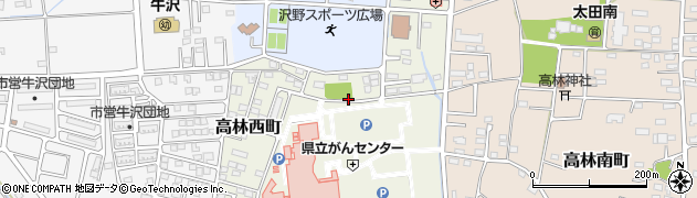 群馬県太田市高林西町周辺の地図