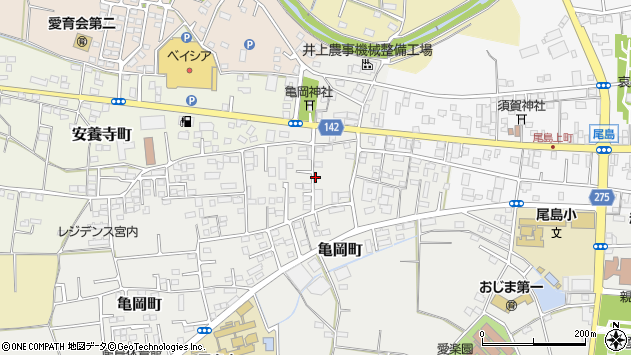 〒370-0411 群馬県太田市亀岡町の地図