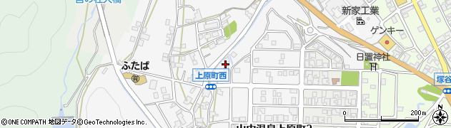 石川県加賀市山中温泉上原町（リ）周辺の地図