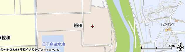 茨城県筑西市飯田周辺の地図