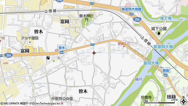 〒370-2315 群馬県富岡市曽木の地図