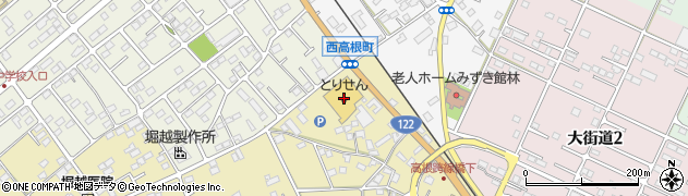 クリーニングアイドル　成島店周辺の地図