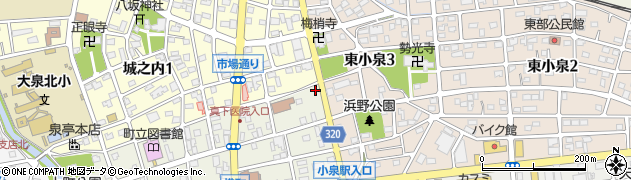 尾城綿店周辺の地図