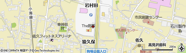 香坂中込線周辺の地図