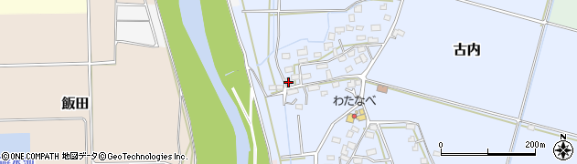 茨城県筑西市古内600周辺の地図