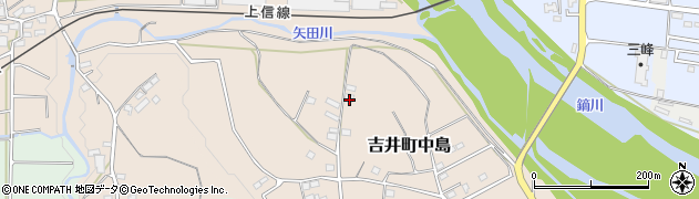 群馬県高崎市吉井町中島317周辺の地図