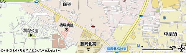 群馬県藤岡市篠塚158周辺の地図