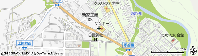 石川県加賀市山中温泉塚谷町ニ29周辺の地図