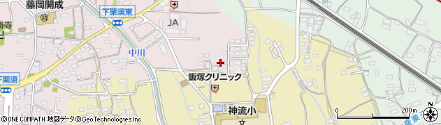 群馬県藤岡市下栗須29周辺の地図