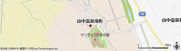 石川県加賀市山中温泉滝町（ル）周辺の地図