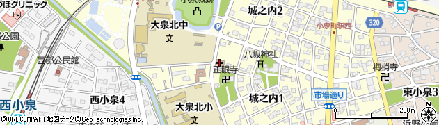 城部公民館周辺の地図