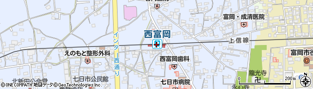群馬県富岡市周辺の地図