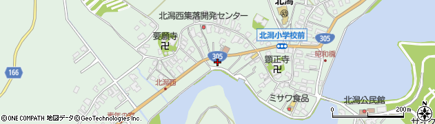 福井県あわら市北潟周辺の地図