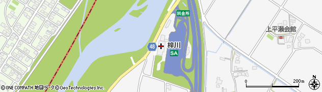 長野自動車道梓川サービスエリア下り線レストラン第一周辺の地図