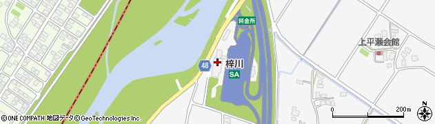 長野道梓川サービスエリア下り線エリア・コンシェルジュ周辺の地図