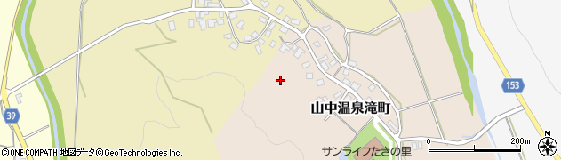石川県加賀市山中温泉滝町周辺の地図