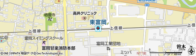 東富岡駅周辺の地図