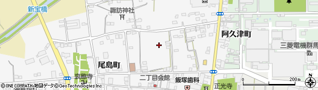 群馬県太田市尾島町周辺の地図
