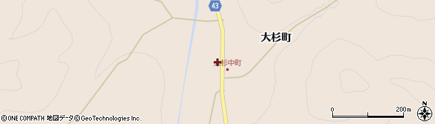 石川県小松市大杉町モ110周辺の地図