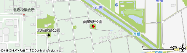 尚純萩公園周辺の地図