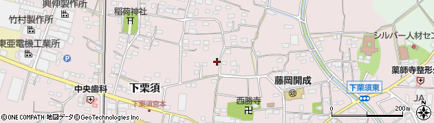 群馬県藤岡市下栗須1050周辺の地図
