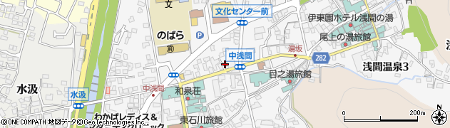 浅間温泉交番周辺の地図