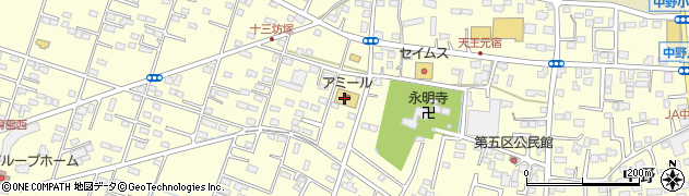 アミール中野店周辺の地図