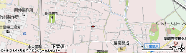 群馬県藤岡市下栗須1039周辺の地図