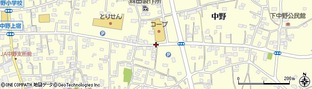 コープ中野店・カムル周辺の地図