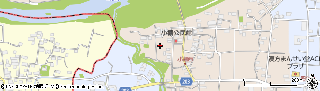 群馬県高崎市吉井町小棚周辺の地図