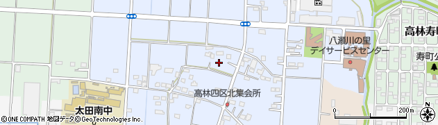 群馬県太田市高林北町周辺の地図