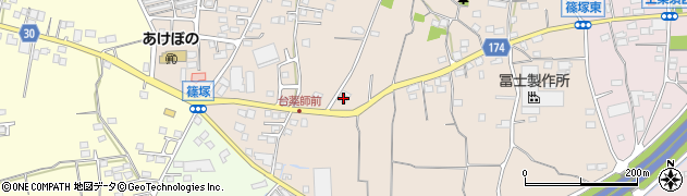 群馬県藤岡市篠塚272周辺の地図