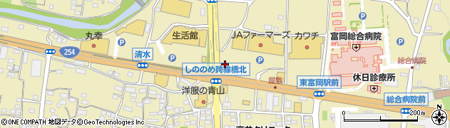 ソフトバンク富岡周辺の地図