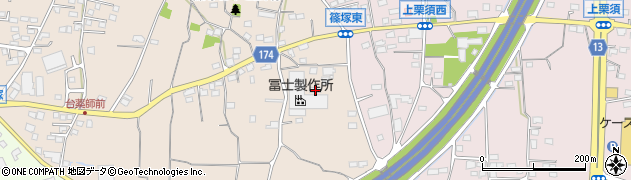 群馬県藤岡市篠塚14周辺の地図
