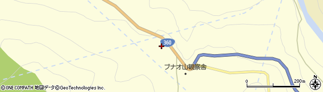 石川県白山市尾添イ周辺の地図