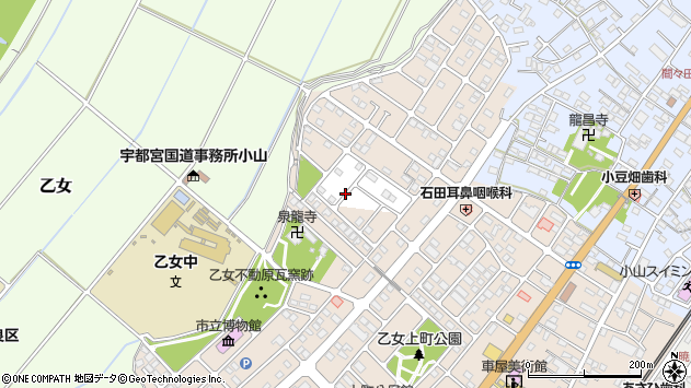 〒329-0214 栃木県小山市乙女の地図