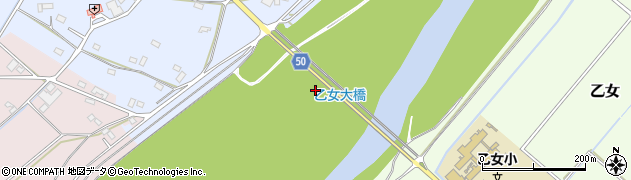 乙女大橋周辺の地図