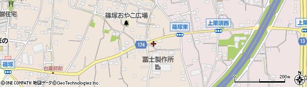 群馬県藤岡市篠塚11周辺の地図