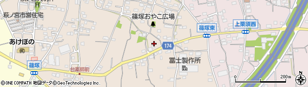 群馬県藤岡市篠塚407周辺の地図
