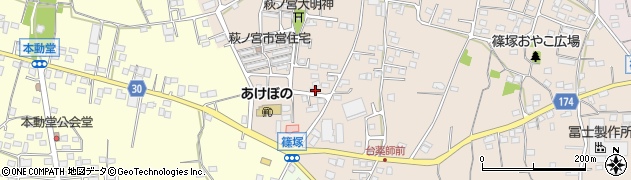 群馬県藤岡市篠塚574周辺の地図