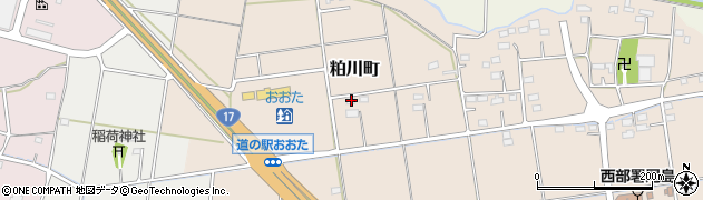群馬県太田市粕川町645周辺の地図