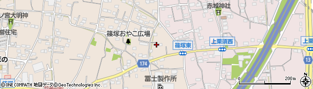 群馬県藤岡市篠塚4周辺の地図