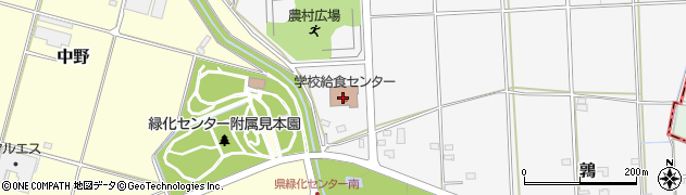邑楽町役場　学校給食センター周辺の地図