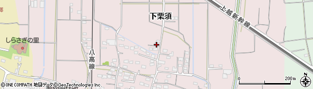 群馬県藤岡市下栗須674周辺の地図