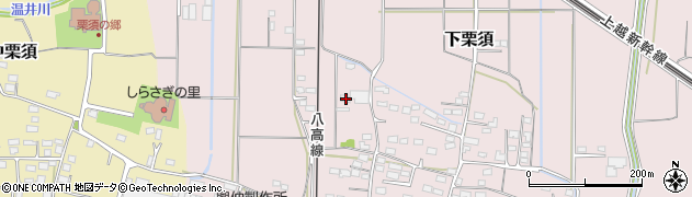 群馬県藤岡市下栗須560周辺の地図