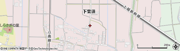 群馬県藤岡市下栗須673周辺の地図