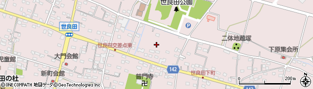 群馬県太田市世良田町周辺の地図