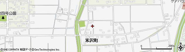 群馬県太田市米沢町周辺の地図